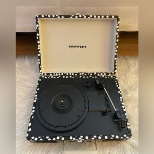 Crosley Record Player and Vinyl Collection